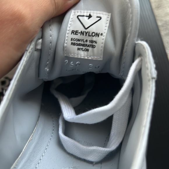 Prada Double Wheel nylon gabardine platform sneakers cornflower blue - Picture 7 of 7